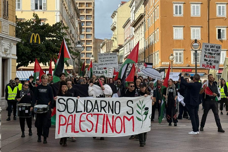 VINS Vladarice na prosvjedu podrške Palestini